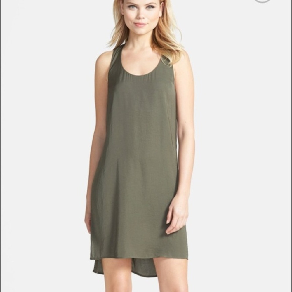 Trouve Olive Green Dress, Size Small